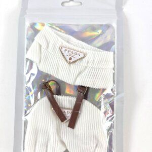 Clothes for LABUBU 2 piece White PPADA Outfit for Plush NO DOLL - NEW